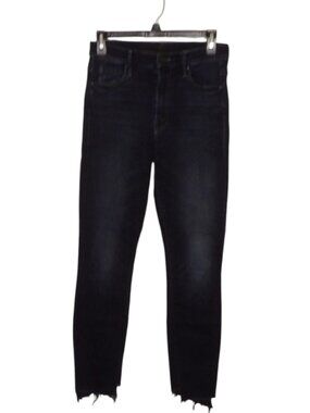 Mother The Stunner Zip Two Step Fray Last Call Skinny Jeans Size 26
